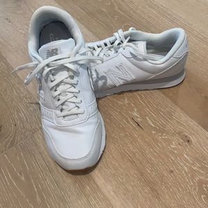 White new balance sneakers